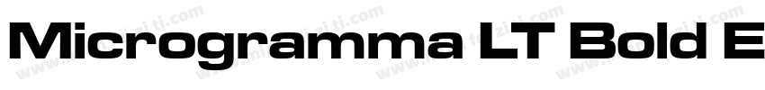Microgramma LT Bold Extended字体转换